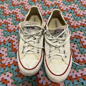 Converse Cream All Star Sneakers